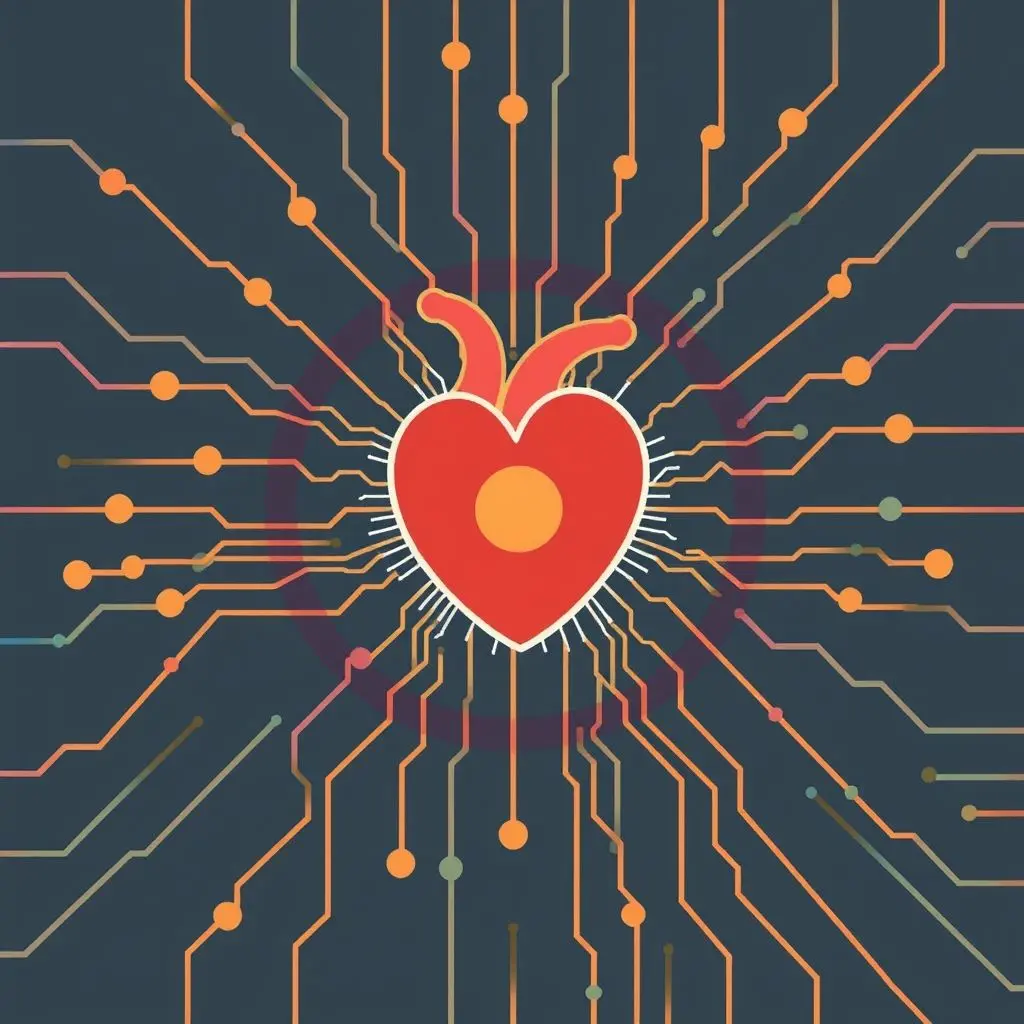 Abstract illustration representing the core of an operating system kernel