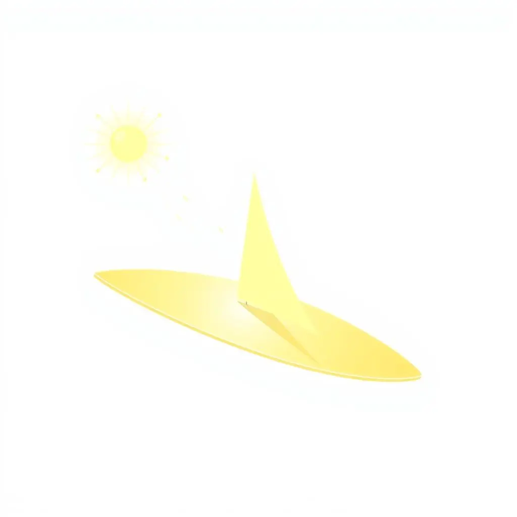 Diagram showing photons hitting a reflective sail and pushing it