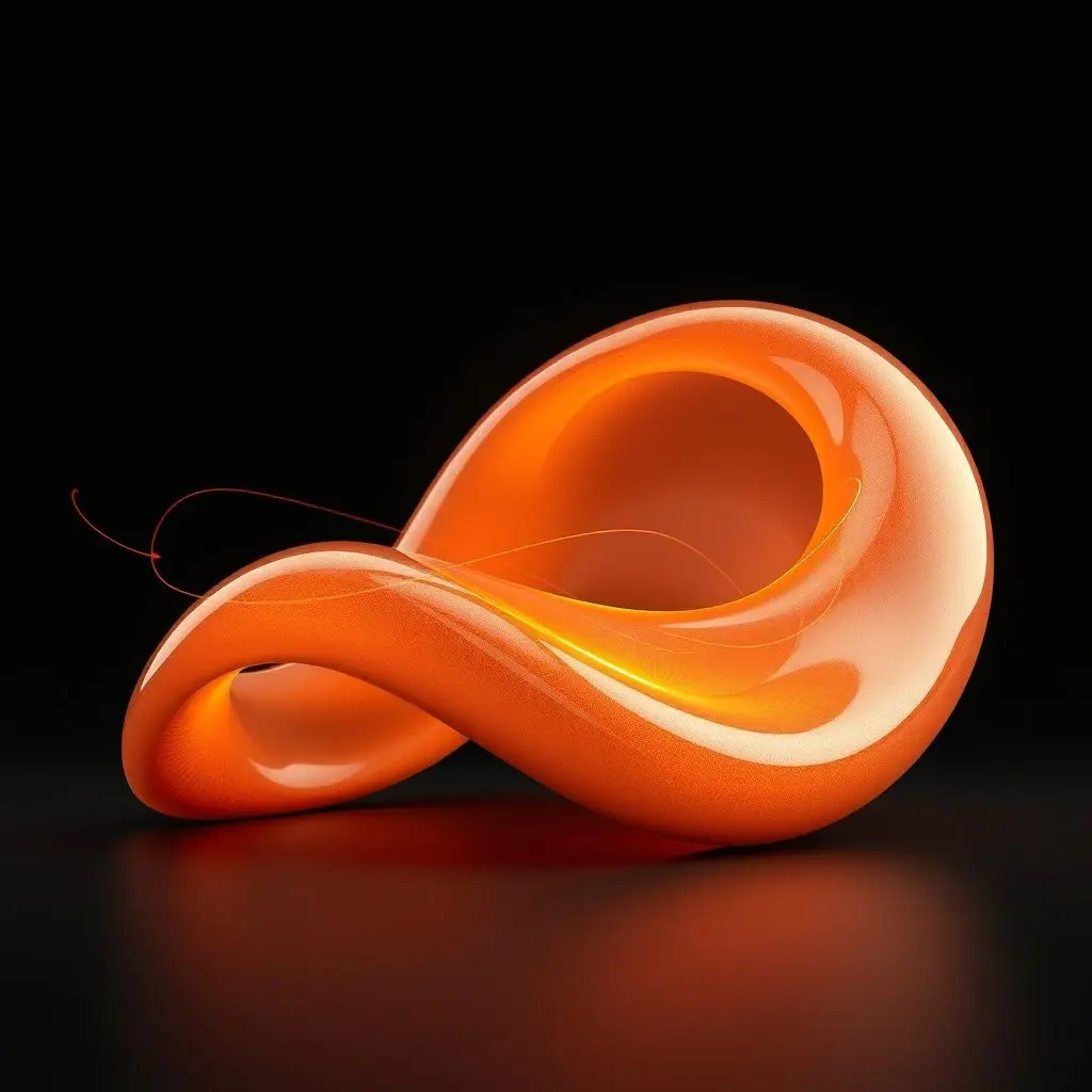 Visualization of a material undergoing a dramatic shape change due to an external stimulus like heat or light
