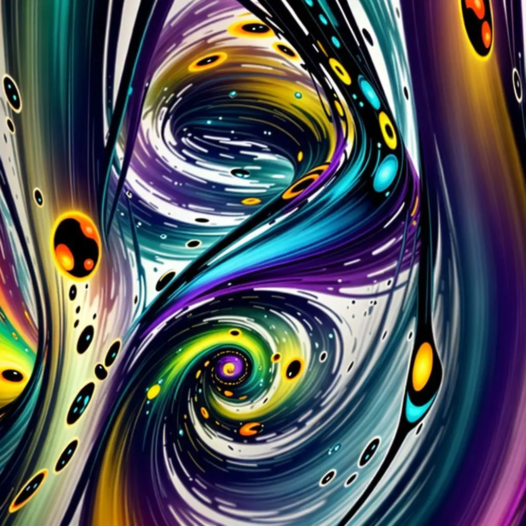 Abstract, colorful generative AI artwork