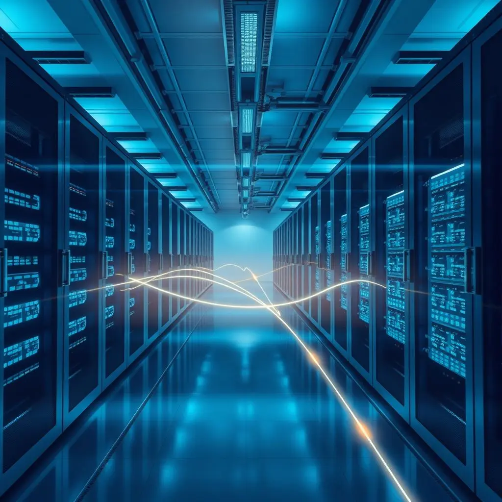 Diagram illustrating HFT servers colocated inside a stock exchange data center