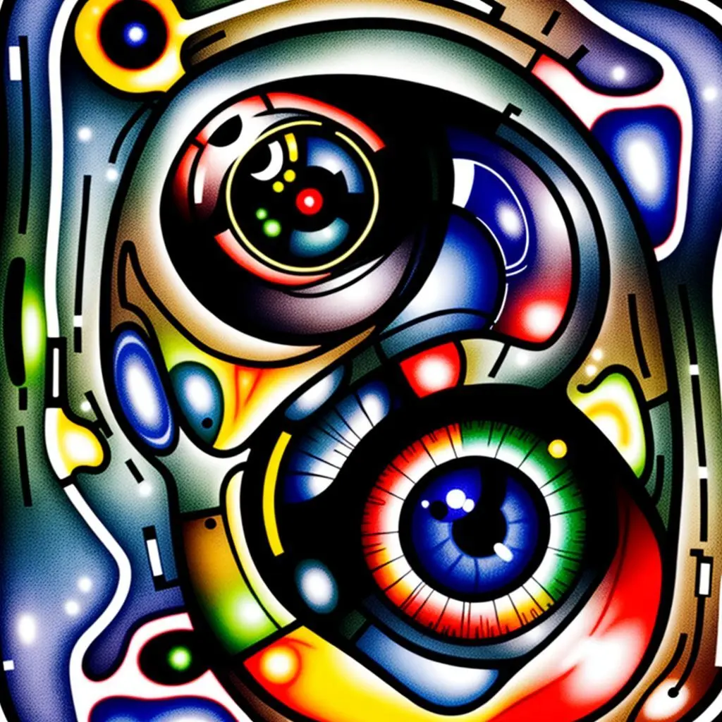 Cross-section diagram of a human eye showing the placement of a retinal implant on or under the retina layer.