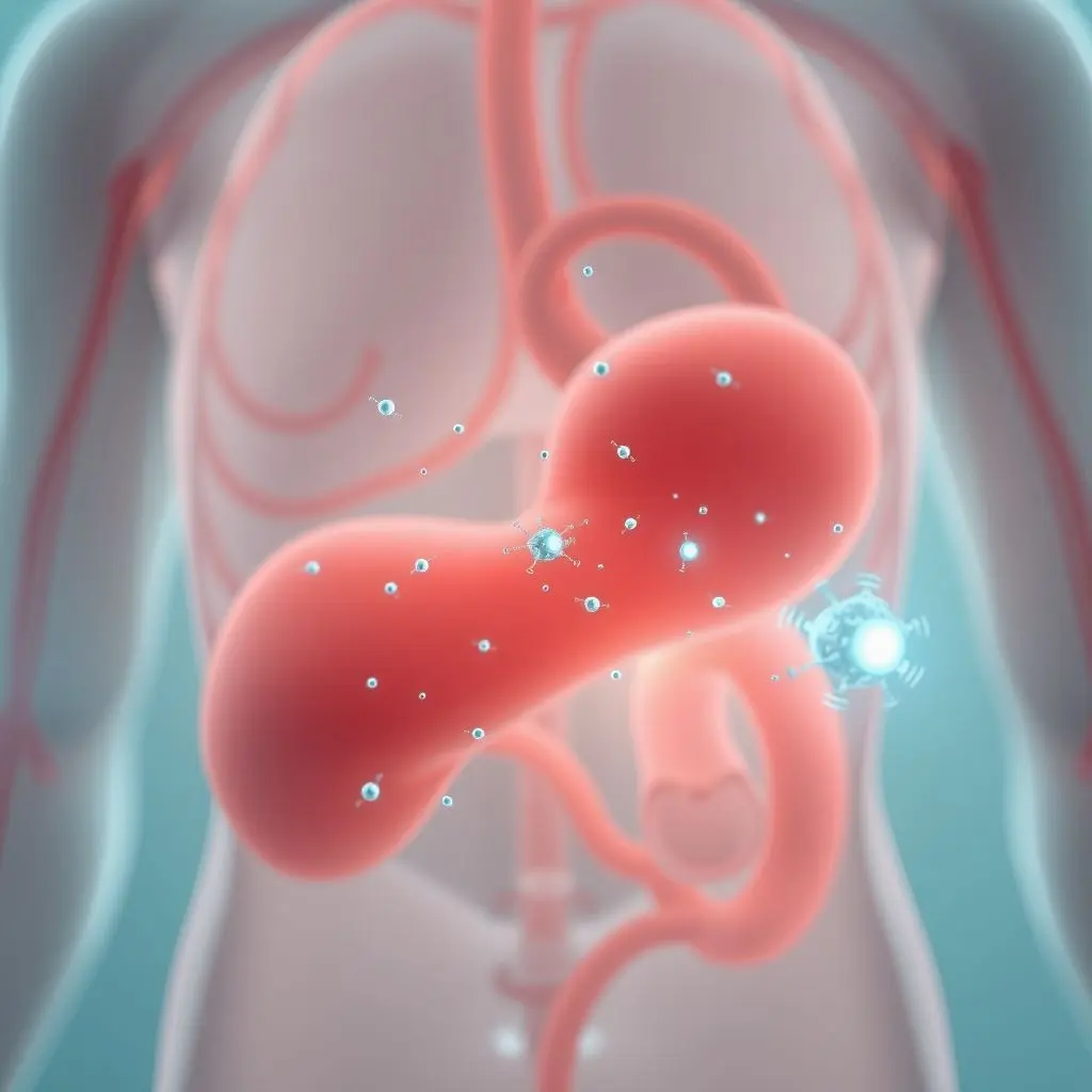 Conceptual image of microscopic 'Smart Dust' sensors flowing through a human bloodstream, transmitting vital health data wirelessly, suggesting advanced medical diagnostics.
