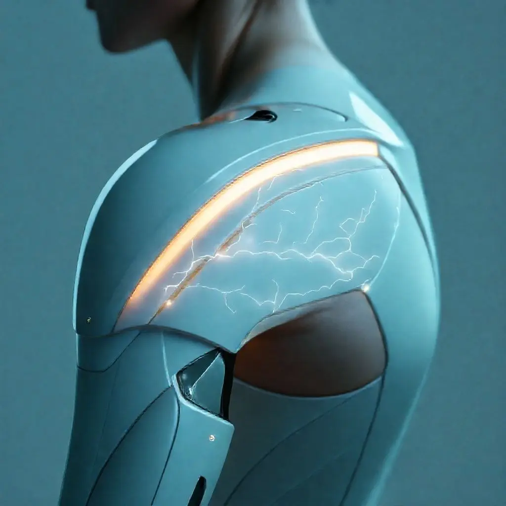 Sleek bionic arm with neural connections