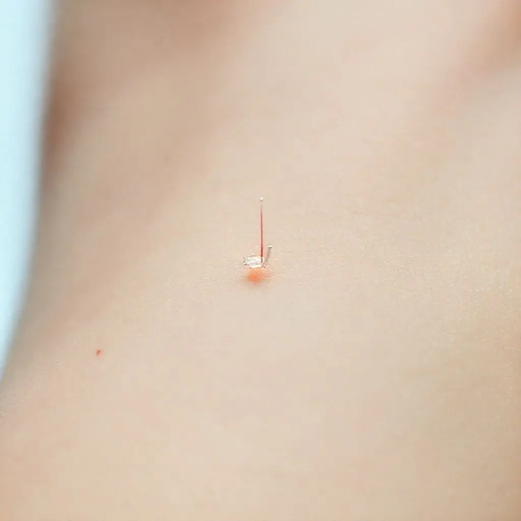 Electrodes picking up muscle signals