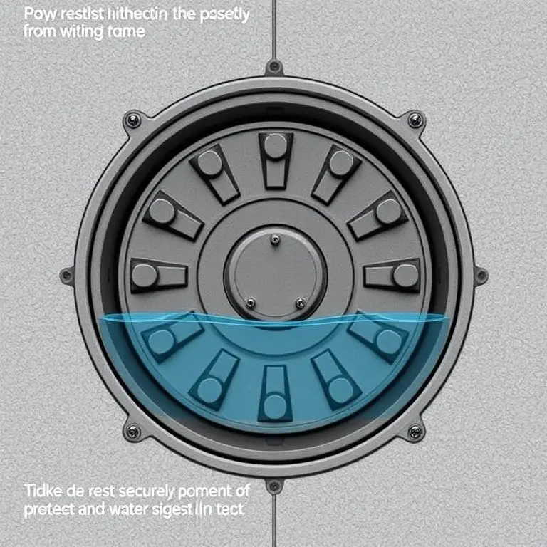 Diagram of a Manhole Cover Sealing Mechanism